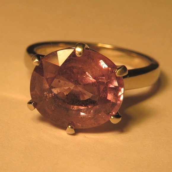 Large Natural Pink Mauve Grey Blue Color Change Sapphire In Sterling Silver Ring - Picture 3 of 9